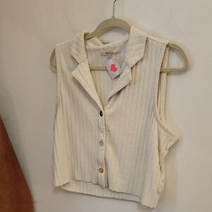 Madewell Sleeveless Button-Up Top